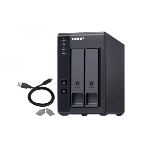 QNAP TR-002 array di dischi Nero