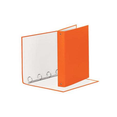 ESSELTE MEETING RACCOGLITORE 4 ANELLI DA 30 MM IN CARTONCINO PLASTIFICATO CM 30X22X4 A4 ARANCIONE