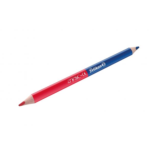 PELIKAN MATITA BICOLORE IN LEGNO ROSSO BLU CONF 12 PZ.