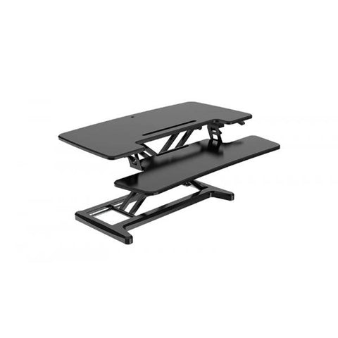 BakkerElkhuizen Adjustable Sit-Stand Desk Riser 2 Scrivania Nero (BakkerElkhuizen Adjustable Sit-Stand Desk Riser 2 in Black. Includes 3 years standard warranty / 5 years with registration. [3Years w