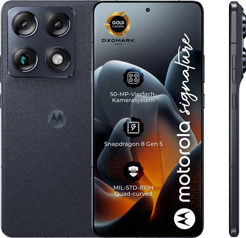 Motorola Signature 5G Smartphone 16/512GB Android 16 Pantone Carbon (PBAB0002SE)