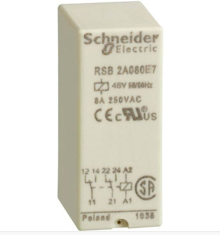 APC Schneider 10 Stck - Schneider Electric Steckrelais 48V AC RSB2A080E7 / 536729
