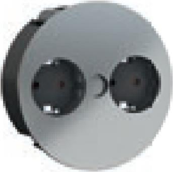 Bachmann TWIST Verlngerungskabel 2 m 2 AC-Ausgnge Indoor Chrom (931.016)