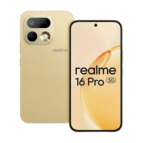 Realme 16 Pro+ 5G Smartphone 17,3 cm (6,8") AMOLED 8 GB RAM 256 GB Master Gold