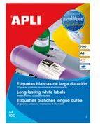 agipa Wetterfeste Folien-Etiketten, 210 x 148,5 mm, wei aus Polyesterfolie, wetterfest, schmutzabweisend, reifest, - 1 Stck (101167)