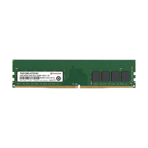 TRANSCEND TS512MLH72V4H MEMORIA RAM 4GB 2.400MHz TIPOLOGIA DIMM TECNOLOGIA DDR4