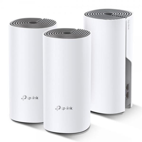 TP-LINK DECO E4 WIFI MESH SYSTEM AC1200 DUAL BAND 2 PORTE ETHERNET 100 MBP/S MODALITA ROUTER E ACCESS POINT PARENTAL CONTROL 3 PEZZI BIANCO