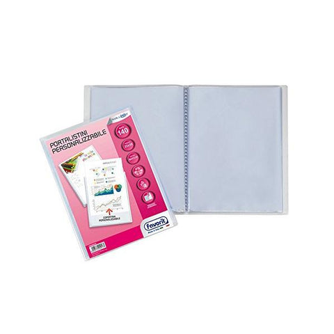 FAVORIT PORTALISTINI PERSONALIZZABILI IN PP 220X300MM 140 BUSTE BUCCIA D'ARANCIA COL. TRASPARENTE