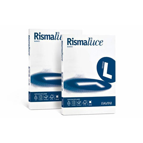 CARTOTECNICA FAVINI RISMALUCE RISMA A3 DA 200 FOGLI 140 GR 29,7 X 42 CM BLANCO