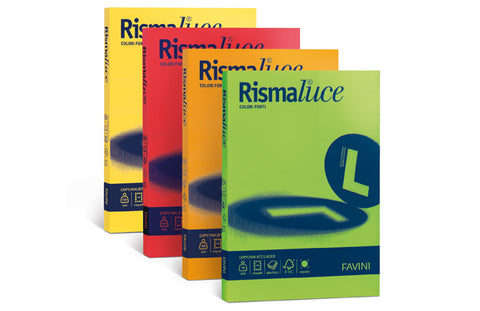 CARTOTECNICA FAVINI RISMALUCE RISMA DA 300 FOGLI 90 GR 29.7 X 21 CM A4 NERO