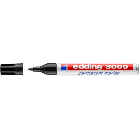EDDING 3000 MARCATORE PERMANTE NERO PUNTA CONICA 1.50/3 mm CONF 10 Pz.