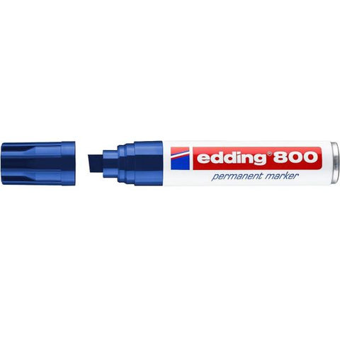 EDDING 800 MARCATORE PERMANENTE PUNTA A SCALPELLO 4/12 mm BLU CONF 5 Pz.
