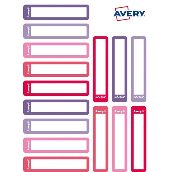 AVERY CONF 30 ETICHETTE ADESIVE PER PENNE E MATITE 10X50 mm BIANCO