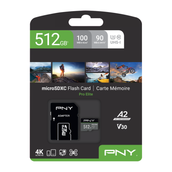 PNY PRO ELITE 512GB MICRO SDXC CLASSE 10 U3