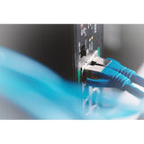 DIGITUS SWITCH INDUSTRIALE 8 PORTE GIGABIT POE+ SWITCH CON 2 X SFP UPLINK IEEE802.3AF/AT DIN RAIL INTERVALLO DI VELOCITA ESTESO