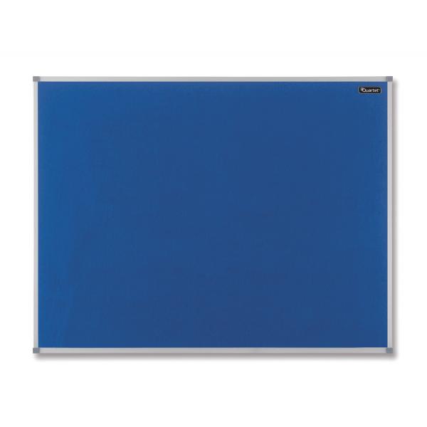 Nobo Basic Bacheca fissa Blu Feltro (Nobo Felt Notice Board Aluminium Trim 1200x900mm Blue DD)