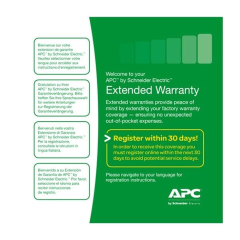 APC WEXTWAR1YR-SE-03 estensione della garanzia 1 licenza/e 1 anno/i (APC Extended Warranty - support opgrad)