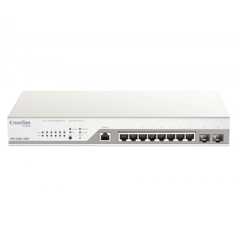 D-Link DBS-2000-10MP switch di rete Gestito Gigabit Ethernet (10/100/1000) Supporto Power over Ethernet (PoE) Grigio