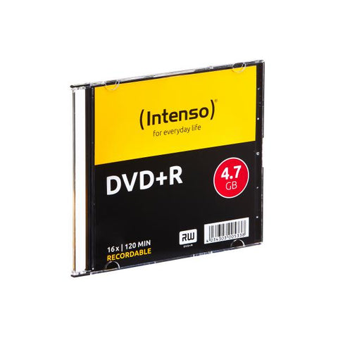 INTENSO 4111652 DISCO VERGINE DVD+R 4.7GB 16X SLIM CASE 10 Pz.