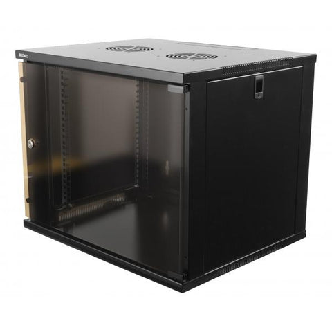 Deltaco 19-5409B rack 9U Da parete Nero (DELTACO 19-5409B kabinet - 9U)