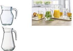 Esmeyer Arcoroc Glaskrug ARC, ohne Deckel, 0,5 Liter aus gehrtetem Glas, Hhe: 140 mm, Durchmesser: 95 mm, - 12 Stck (384-3080)