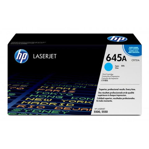 HP C9731A TONER CIANO PER LASERJET 5550DTN-5550DN-5550N-5550 GARANZIA ITALIA (C9731A)