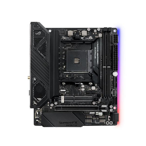 ASUS ROG Crosshair VIII Impact AMD X570 Socket AM4 Mini DTX (ROG CROSSHAIR VIII IMPACT X570,AMD X570, AM4, 2 x DIMM, Max. 64GB, DDR4, Intel I211-AT, Intel Wi-Fi 6 AX200, Bluetooth 5.0, 256 Mb Flash R