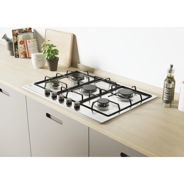 CANDY CHW7X PIANO COTTURA A GAS 5 FUOCHI INOX