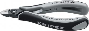 Knipex ESD Seitenschneider mit Facette 125 mm 79 02 125 ESD (79 02 125 ESD)