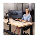 FELLOWES 8502601 BRACCIO DA SCRIVANIA/TAVOLO PER MONITOR DOPPIO REFLEX A SCHERMO PIATTO 27" BLACK