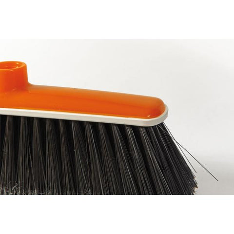 PERFETTO MOLLY SCOPA PER INTERNI ESTERNI FINITURA PIUMATA CON PARACOLPI ARANCIO