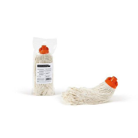 PERFETTO FALCON MOP INDUSTRIALE IN COTONE PER PAVIMENTI GRANDE ASSORBENZA SENZA MANICO BIANCO