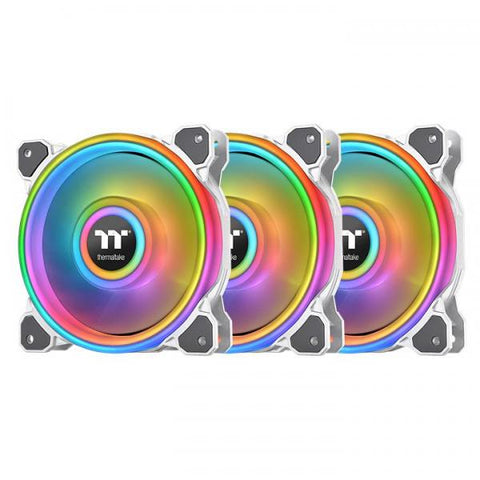 Thermaltake Riing Quad 12 RGB Case per computer Ventilatore 12 cm Bianco (Thermaltake Riing 12 RGB Radiator Fan)
