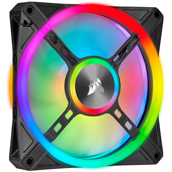 CORSAIR ICUE QL140 RGB VENTOLA CON LED RGB DA 140 MM 34 LED RGB REGOLABILI SINGOLARMENTE FINO A 1.250 GIRI/MIN SILENZIOSA SMORZATORI IN ANTIVIBRAZIONE CONFEZIONE SINGOLA