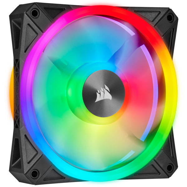 CORSAIR ICUE QL140 RGB VENTOLA CON LED RGB DA 140 MM 34 LED RGB REGOLABILI SINGOLARMENTE FINO A 1.250 GIRI/MIN SILENZIOSA SMORZATORI IN ANTIVIBRAZIONE CONFEZIONE SINGOLA