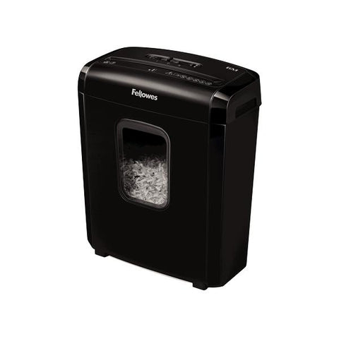 Fellowes Powershred 6M distruggi documenti Taglio a frammenti Nero (Powershred 6M Paper Shredder - Micro-Cut Shredding Black - Warranty: 12M)