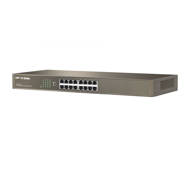IP-COM G1016G SWITCH NON GESTITO 16 PORTE GIGABIT (10/100/1000) CASE IN METALLO MONTABILE SU RACK