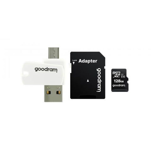 Goodram microSD 128GB CARD class 10 + adpter + card reader - blister