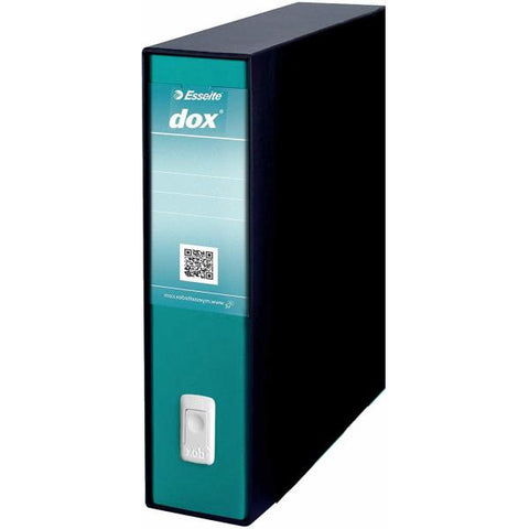 REXEL DOX 2 REGISTRATORE FORMATO PROTOCOLLO 285X350X80 MM COL. VERDE MARE CONF 6 PZ.