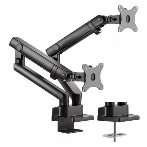 DUAL MONITOR MOUNT BLACK - ARTICULATING ARMS