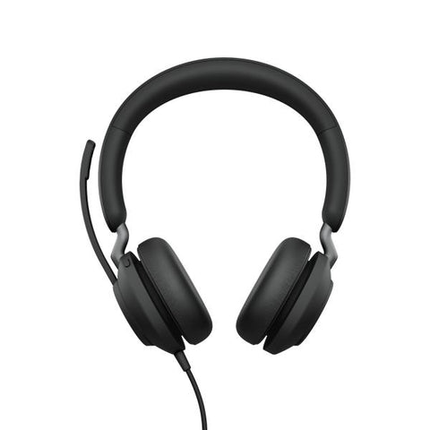 Jabra Evolve2 40, MS Stereo Auricolare Cablato A Padiglione Ufficio USB tipo A Nero