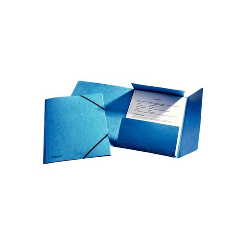 ESSELTE RAINBOW CARTELLA 3 LEMBI CON ELASTICO 320X240 mm A4 BLU