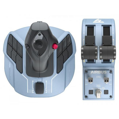 THRUSTMASTER SIDESTICK E QUADRANTE MANETTA AIRBUS REPLICHE ERGONOMICHE SALA 1:1 NERO AZZURRO