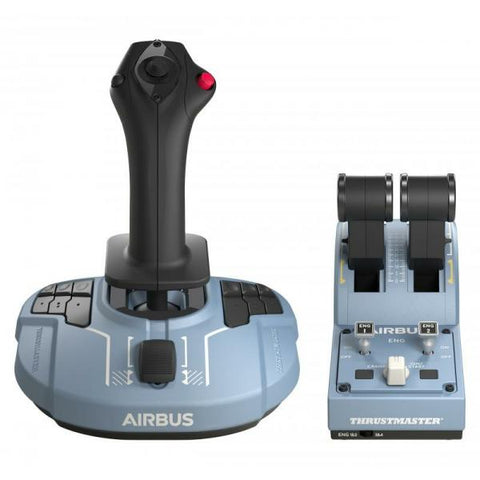 THRUSTMASTER SIDESTICK E QUADRANTE MANETTA AIRBUS REPLICHE ERGONOMICHE SALA 1:1 NERO AZZURRO
