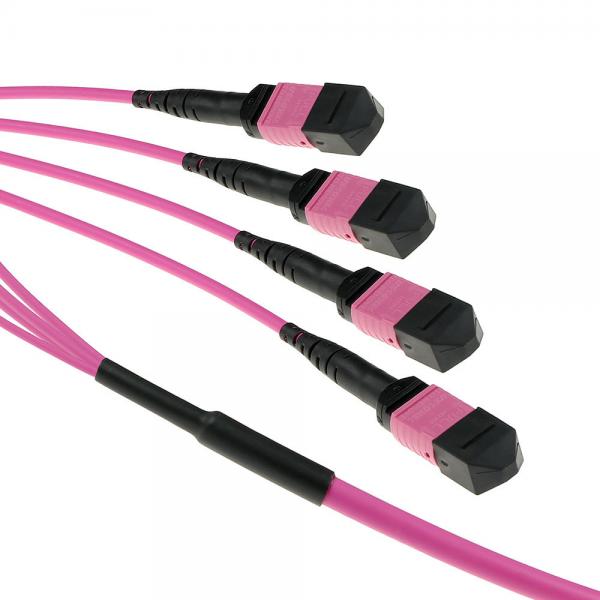 ACT DC5404 cavo a fibre ottiche 15 m MPO/MTP OM4 Viola