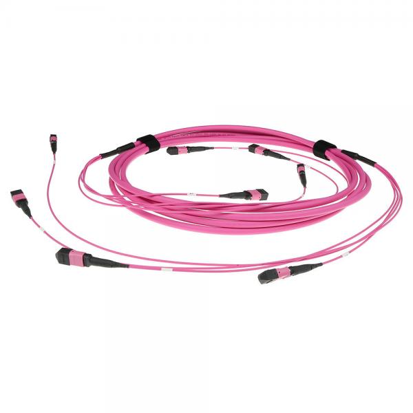 ACT DC5404 cavo a fibre ottiche 15 m MPO/MTP OM4 Viola