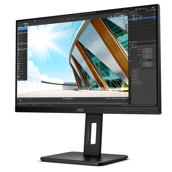 AOC Q24P2Q LED display 60,5 cm (23.8") 2560 x 1440 Pixel Quad HD Nero