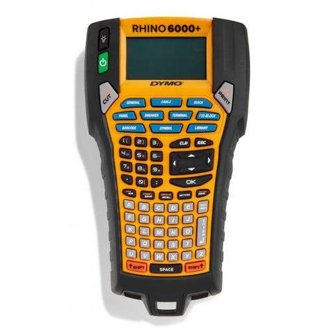 DYMO Rhino 6000+ (RhinoT 6000+ - DYMO RhinoT 6000+, ABC, - Direct thermal, Wired, Yellow - Warranty: 12M)