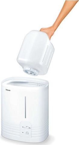 Beurer LB 55 Luftbefeuchter - Verdampfer fr mehr Luftfeuchtigkeit - besonders hygienisch durch Warmwasser-Verdampfungstechnologie - fr Rume bis 50 m - auch fr Schlafzimmer und Kinderzimmer (686.