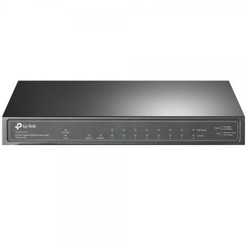 TP-Link Switch 10 porte Gigabit 8 porte PoE+ 1 SFP TL-SG1210P